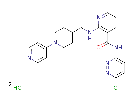 N-(6-Chloropyridazin-3-yl)-2-[[1-(4-pyridinyl)piperidin-4-ylmethyl]amino]pyridine-3-carboxamide Dihydrochloride