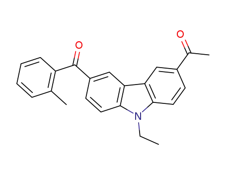 3-acetyl-6-(o-methyl benzoyl)-N-ethylcarbazole